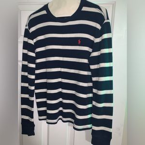 Navy POLO Ralph Lauren thermal with red horse (boys)